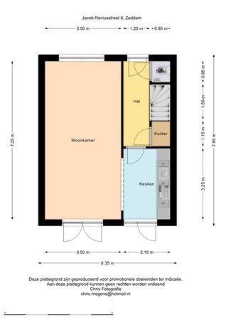 Floorplan - Jacob Reviusstraat 8, 7038 AT Zeddam